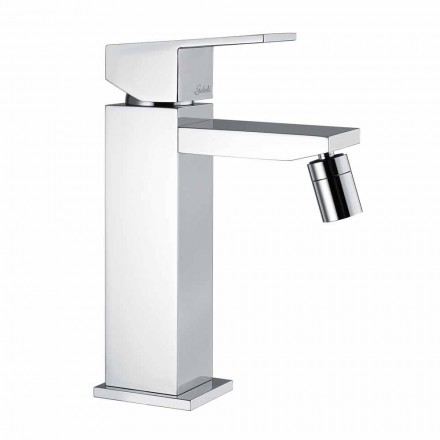 Miscelatore per Bidet in Finitura Cromata con Scarico Made in Italy - Medida Viadurini