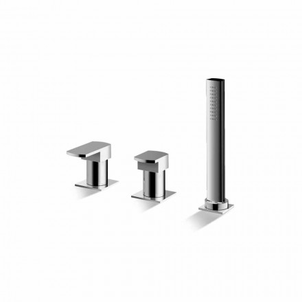 Miscelatore per Bordo Vasca a 3 Fori Cromato Made in Italy - Sika Viadurini