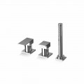 Miscelatore per Bordo Vasca a 3 Fori in Ottone Made in Italy - Panela