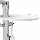 Miscelatore per Bordo Vasca a Colonna in Ottone di Design Made Italy - Benello Viadurini