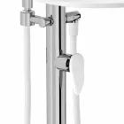 Miscelatore per Bordo Vasca a Colonna in Ottone di Design Made Italy - Benello Viadurini