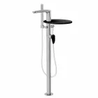 Miscelatore per Bordo Vasca a Colonna in Ottone di Design Made Italy - Benello Viadurini