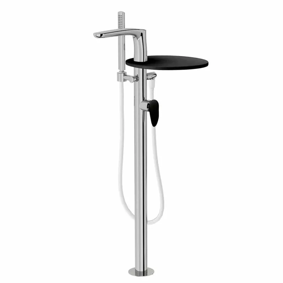 Miscelatore per Bordo Vasca a Colonna in Ottone di Design Made Italy - Benello Viadurini