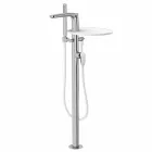 Miscelatore per Bordo Vasca a Colonna in Ottone di Design Made Italy - Benello Viadurini