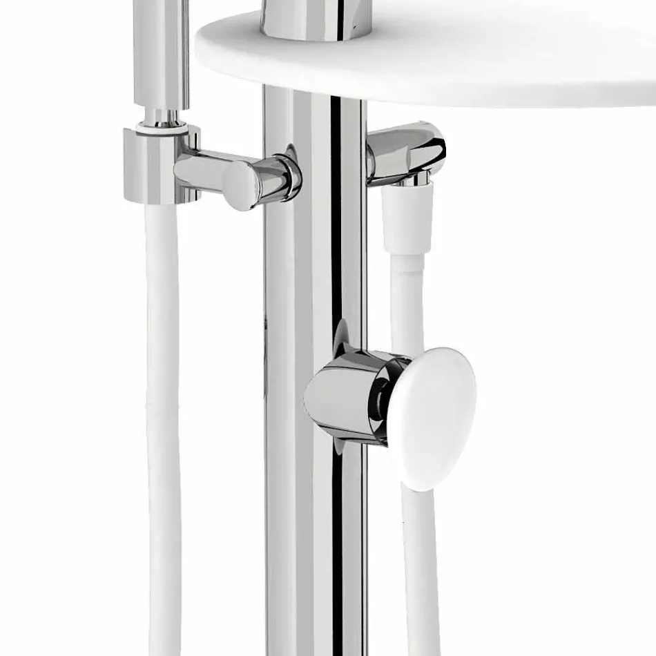 Miscelatore per Bordo Vasca a Pavimento Moderno Made in Italy - Palimio Viadurini