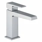 Miscelatore per Lavabo Bagno con Scarico in Finitura Cromo Made in Italy - Galla Viadurini