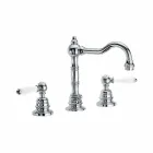 Miscelatore per Lavabo Bagno da Appoggio in Ottone Cromato Made in Italy - Binsu Viadurini