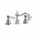 Miscelatore per Lavabo Bagno in Ottone a 3 Fori Made in Italy - Binsu