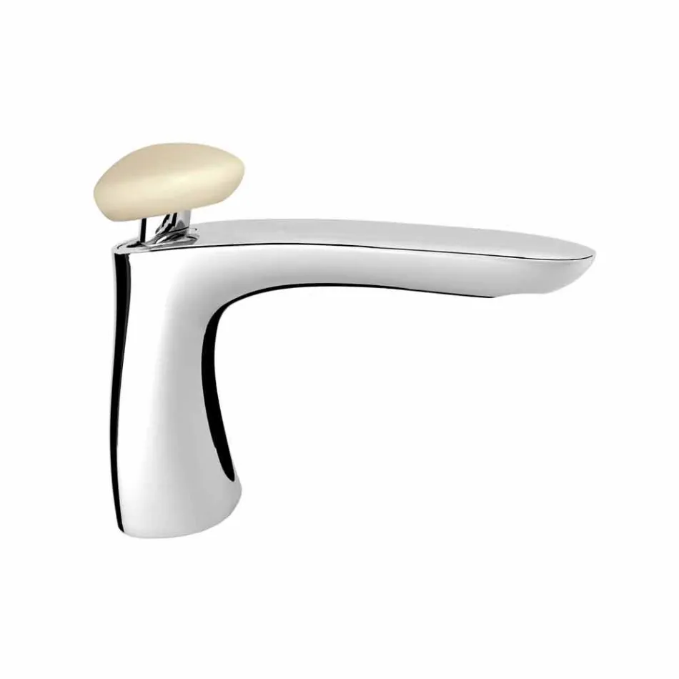 Miscelatore per Lavabo Bagno Moderno in Ottone Made in Italy - Besugo Viadurini