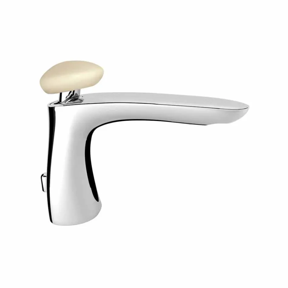 Miscelatore per Lavabo Bagno Moderno in Ottone Made in Italy - Besugo Viadurini