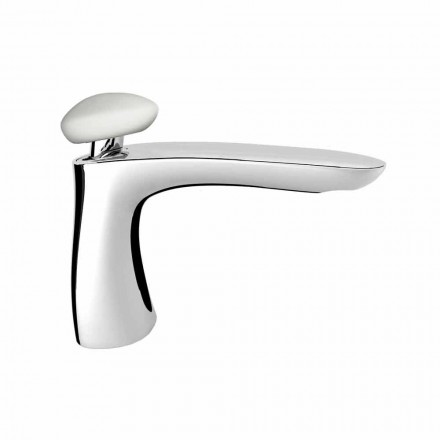 Miscelatore per Lavabo Bagno Moderno in Ottone Made in Italy - Besugo Viadurini
