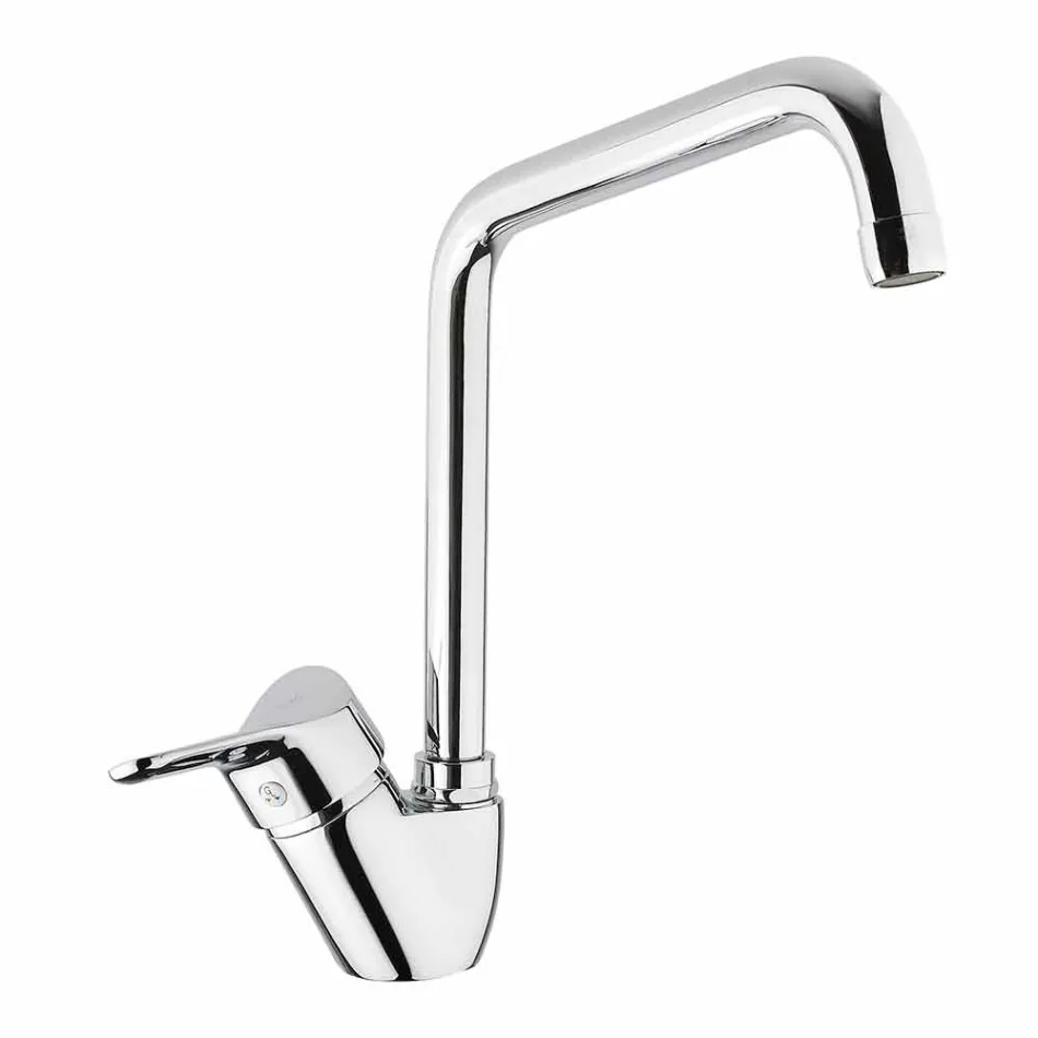 Miscelatore per Lavabo Cucina in Ottone Cromato Orientabile Made in Italy - Cino Viadurini