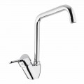 Miscelatore per Lavabo Cucina in Ottone Cromato Orientabile Made in Italy - Cino