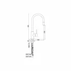 Miscelatore per Lavabo Cucina Orientabile in Acciaio Inox Made in Italy - Lilio Viadurini