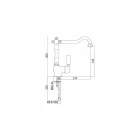 Miscelatore per Lavabo da Cucina Classico in Ottone Made in Italy - Adonis Viadurini
