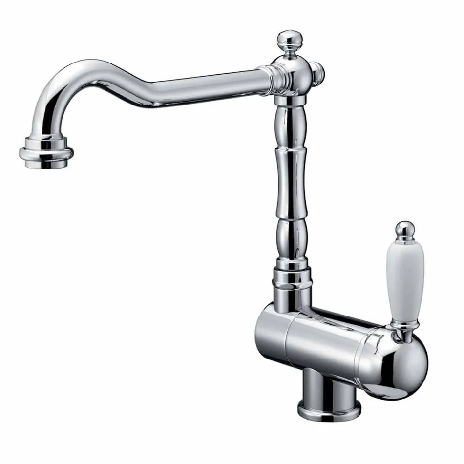 Miscelatore per Lavabo da Cucina Stile Classico in Ottone Made in Italy - Annodo Viadurini