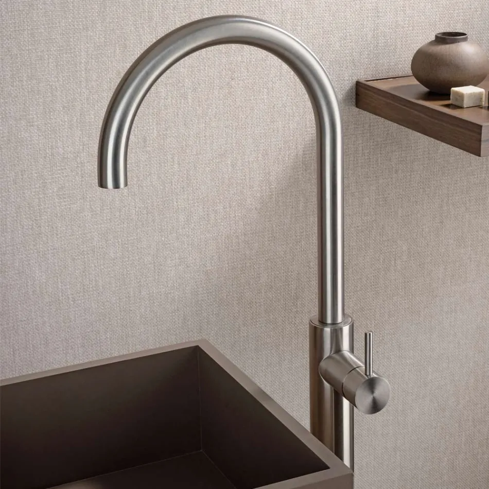Miscelatore per Lavabo da Terra in Acciaio AISI 316L Made in Italy - Artigli Viadurini