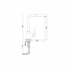 Miscelatore per Lavabo in Ottone con Doccetta in ABS Made in Italy - Kalid Viadurini