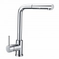 Miscelatore per Lavabo in Ottone con Doccetta in ABS Made in Italy - Kalid