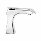 Miscelatore per Lavabo in Ottone Cromato Moderno Made in Italy - Bonina Viadurini