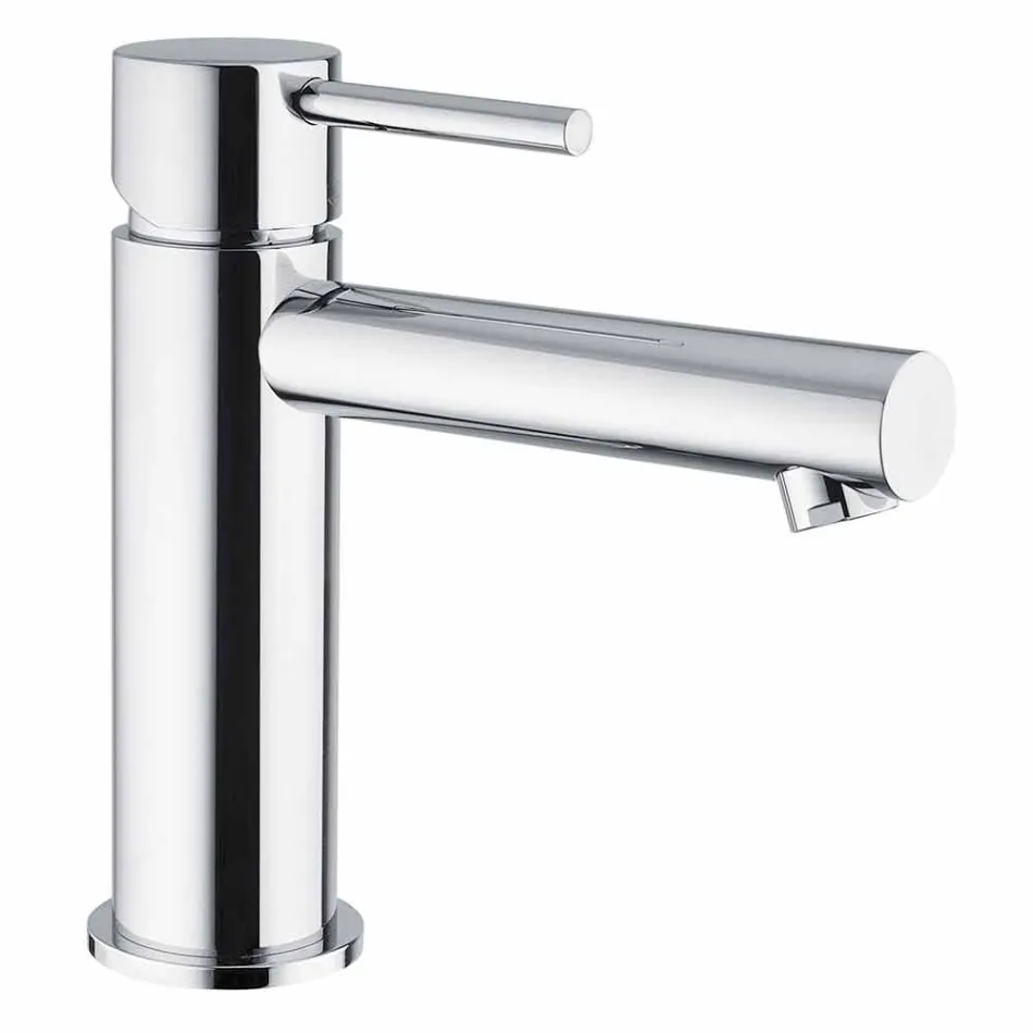 Miscelatore per Lavabo in Ottone Finitura Cromata Made in Italy - Ermia Viadurini