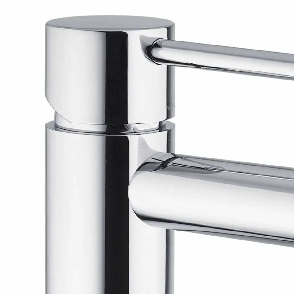Miscelatore per Lavabo in Ottone Finitura Cromata Made in Italy - Ermia Viadurini