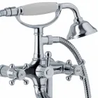 Miscelatore per Vasca da Terra Design Classico in Ottone Made in Italy - Lisca Viadurini