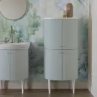 Mobile Bagno a Quattro Ante che Chiudono 3 Ripiani Made in Italy - Candy Viadurini