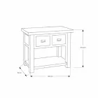 Mobile Bagno in Legno Teak Naturale con 2 Cassetti - Faetano Viadurini