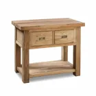 Mobile Bagno in Legno Teak Naturale con 2 Cassetti - Faetano Viadurini