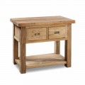 Mobile Bagno in Legno Teak Naturale con 2 Cassetti - Faetano