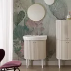 Mobile con Due Ante e Un Ripiano con Lavabo Made in Italy - Candy Viadurini