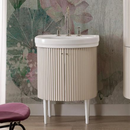 Mobile con Due Ante e Un Ripiano con Lavabo Made in Italy - Candy Viadurini
