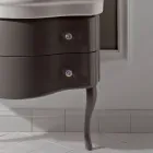 Mobile con Due Cassetti Laccato Lucido e Lavabo Made in Italy - Candy Viadurini