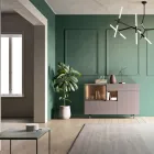 Mobile Credenza da Ingresso o Salotto in Legno Ecologico e Vetro Lusso - Bruno Viadurini