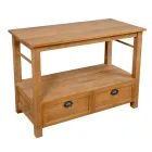 Mobile da Bagno da Terra Realizzato in Teak con Due Cassetti - Frangipani  Viadurini