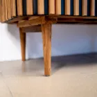 Mobile da Bagno in Teak Massello e Mogano Realizzato a Mano - Heliconia  Viadurini