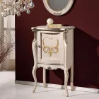 Mobile da Salotto Classico con 1 Anta Vetro o Legno Made in Italy - London Viadurini