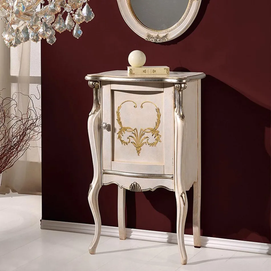 Mobile da Salotto Classico con 1 Anta Vetro o Legno Made in Italy - London Viadurini