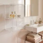 Mobile in Plexiglass da Parete Per Bagno in 4 Colori Made in Italy - Ligea Viadurini