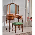 Mobile Pettiniera in Legno con Cassetti e Specchio Made in Italy - Luxury Viadurini