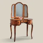 Mobile Pettiniera in Legno con Cassetti e Specchio Made in Italy - Luxury Viadurini