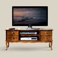 Mobile Porta Tv Classico in Legno Noce 4 Cassetti Made in Italy - Prince