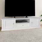 Mobile Porta Tv con 2 Ante, 1 Cassetto e 1 Vano a Giorno Made in Italy - Forseti Viadurini