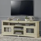 Mobile Porta Tv con 2 Ante e 3 Vani a Giorno Made in Italy - Ymir Viadurini