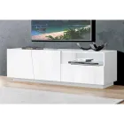 Mobile Porta Tv con 2 Ante, un Cassetto e Vano a Giorno Made in Italy - Popilio Viadurini