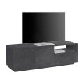 Mobile Porta Tv con 2 Ante, un Cassetto e Vano a Giorno Made in Italy - Popilio