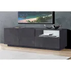 Mobile Porta Tv con 2 Ante, un Cassetto e Vano a Giorno Made in Italy - Popilio Viadurini