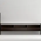 Mobile Porta Tv con 3 Mensole e Contenitore Battente Made in Italy - Roman Viadurini