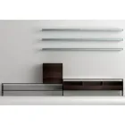 Mobile Porta Tv con 3 Mensole e Contenitore Battente Made in Italy - Roman Viadurini
